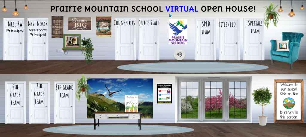 Virtual Open House graphic - Bitmoji classroom