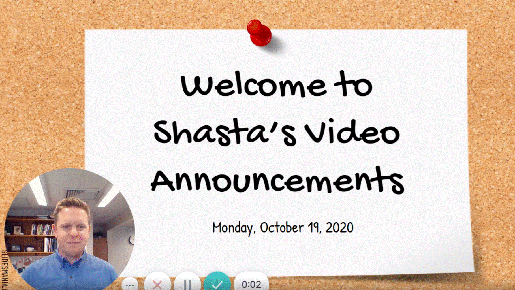 Shasta Weekly Announcements - 10.19 logo